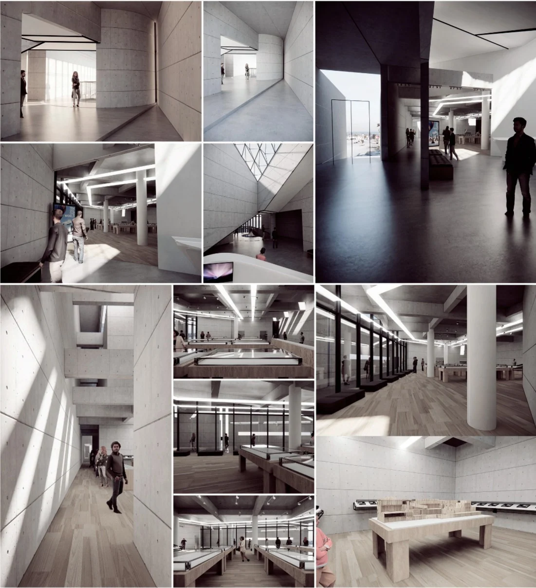 Actin: Route 7: museum entrance (the beach), museum front desk, Haiyan Village archive, main hall entrance (2/3)
