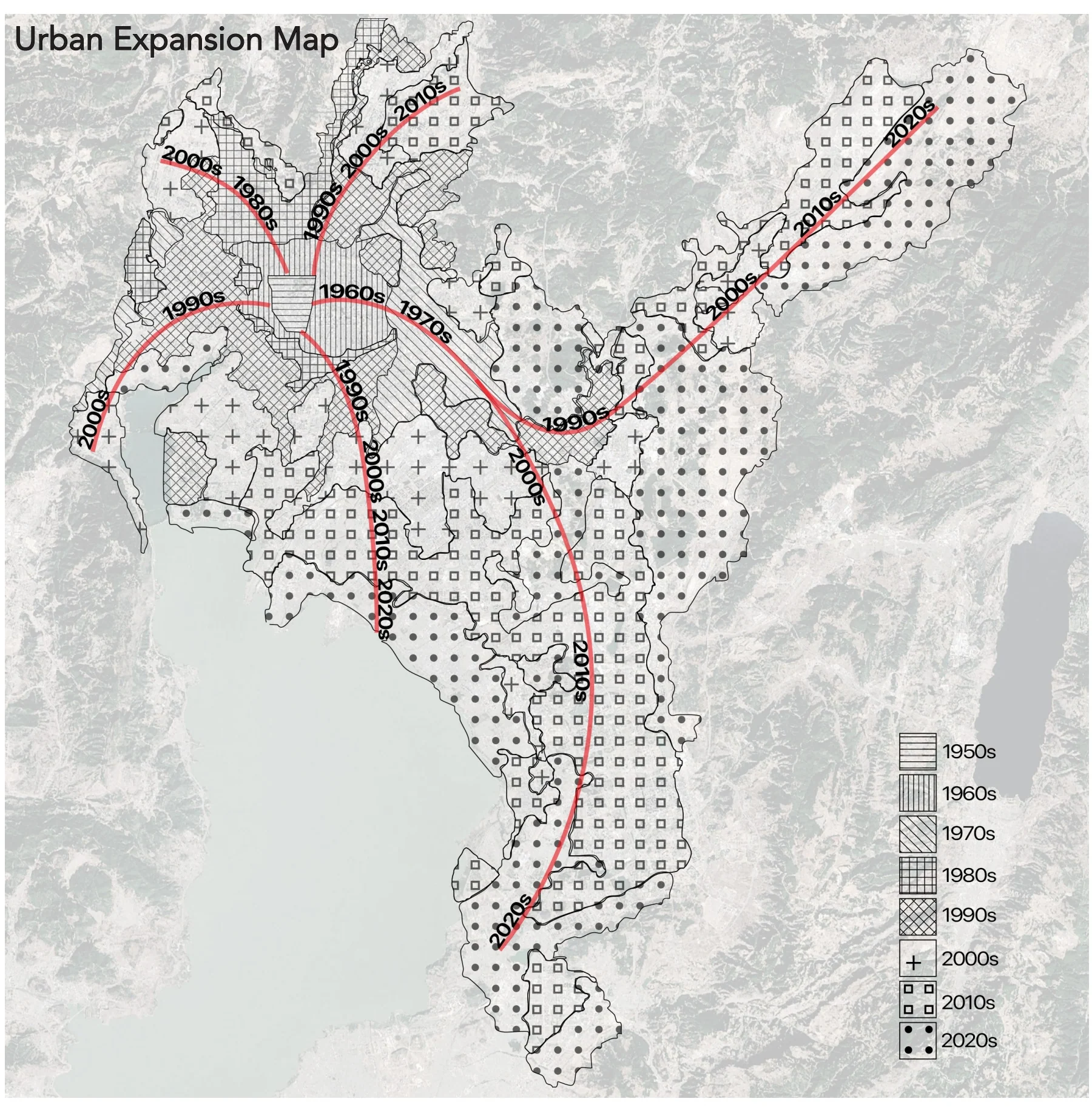 Explorin: Urban expansion map