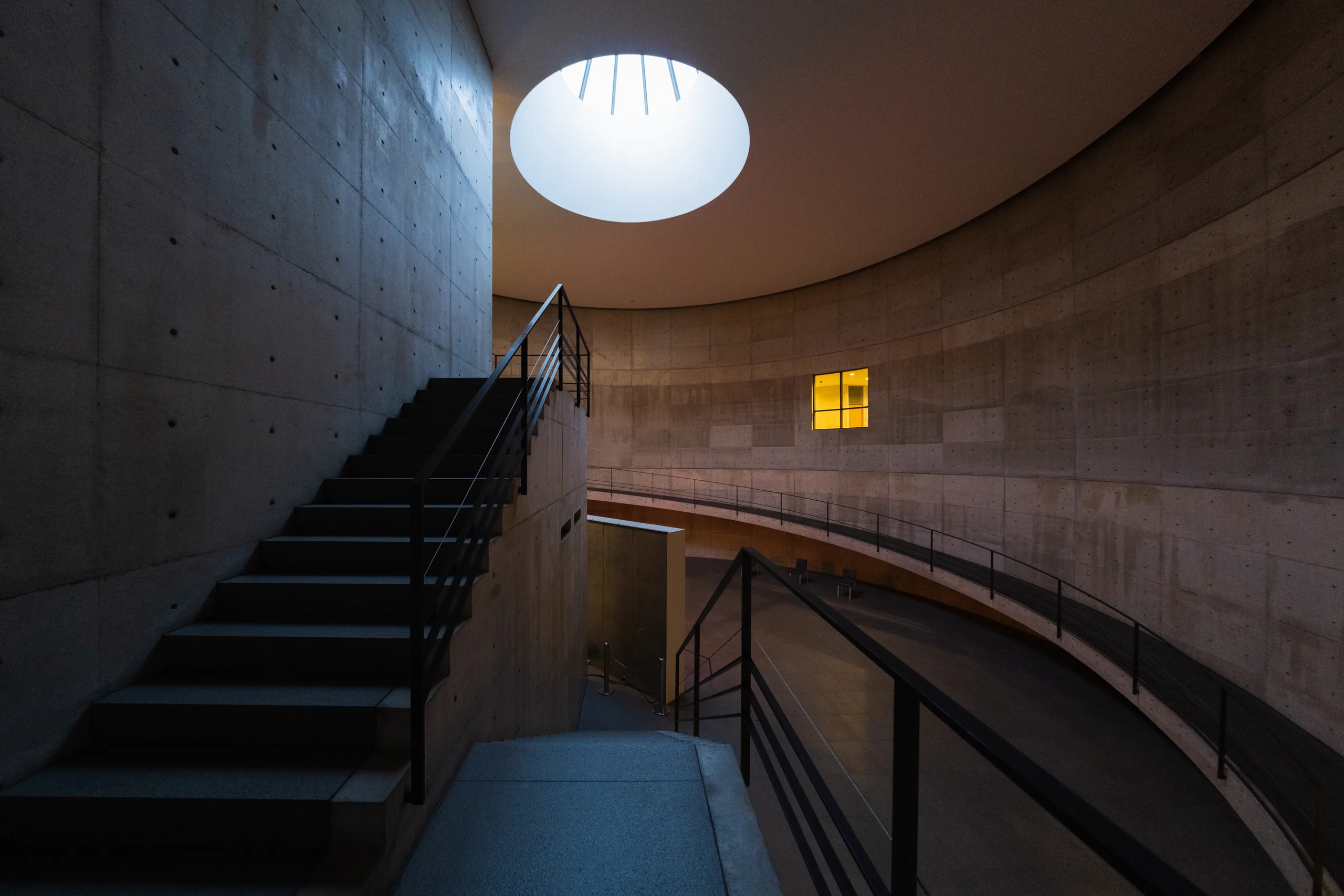Japan: Benesse House Museum, the cylindrical hall