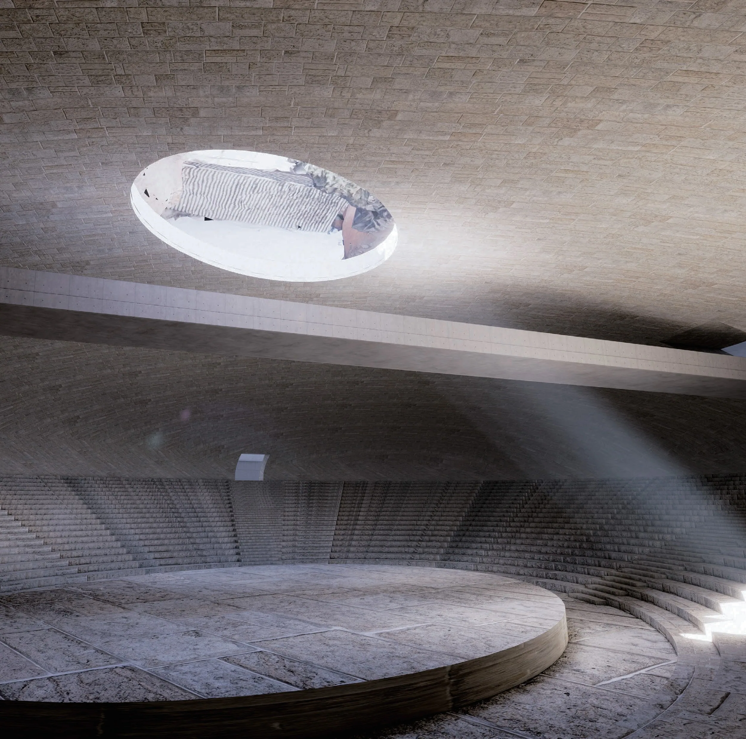 In Silence: Egg-shaped Theater Hall