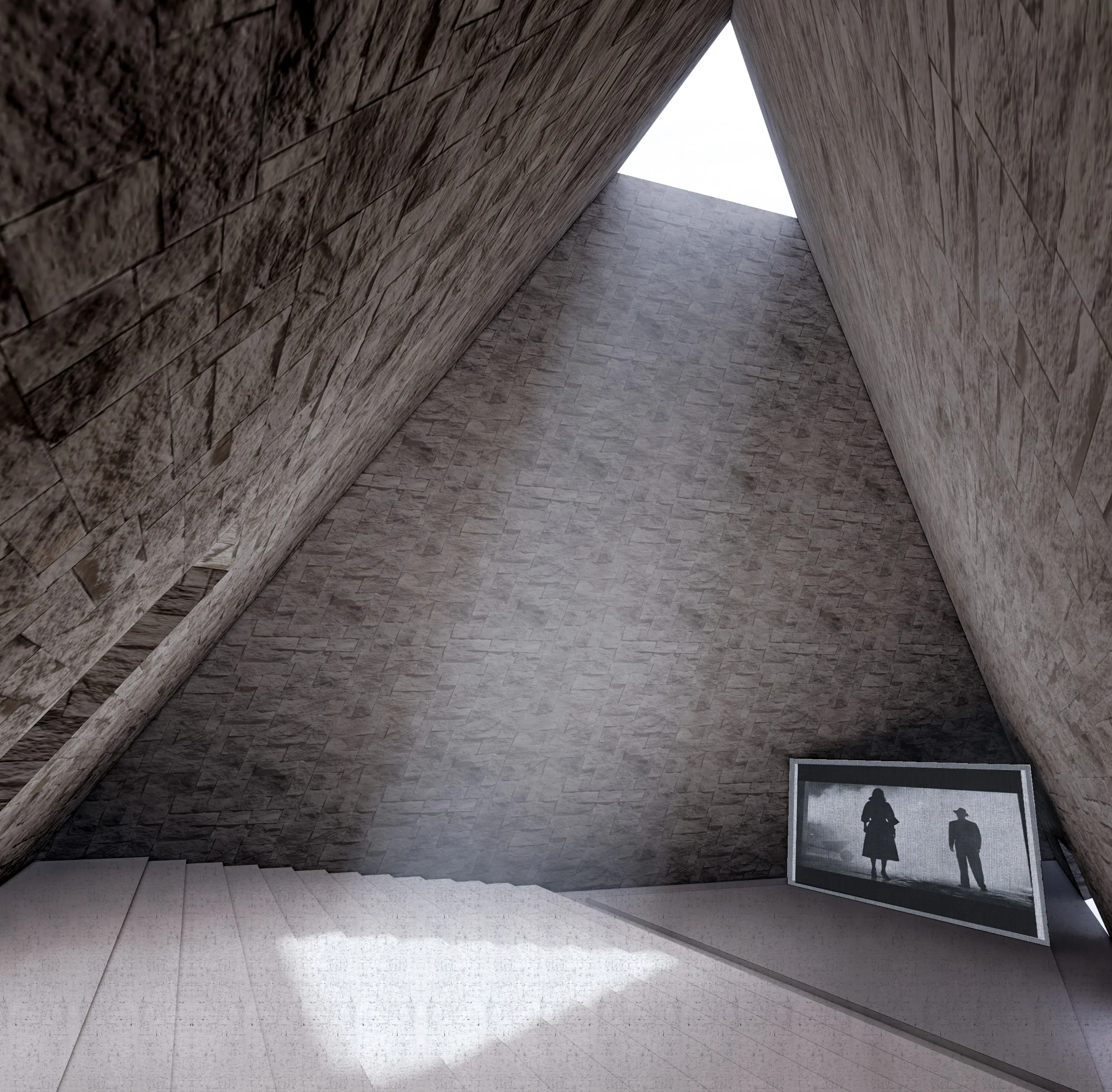 In Silence: Triangular Lecture Hall