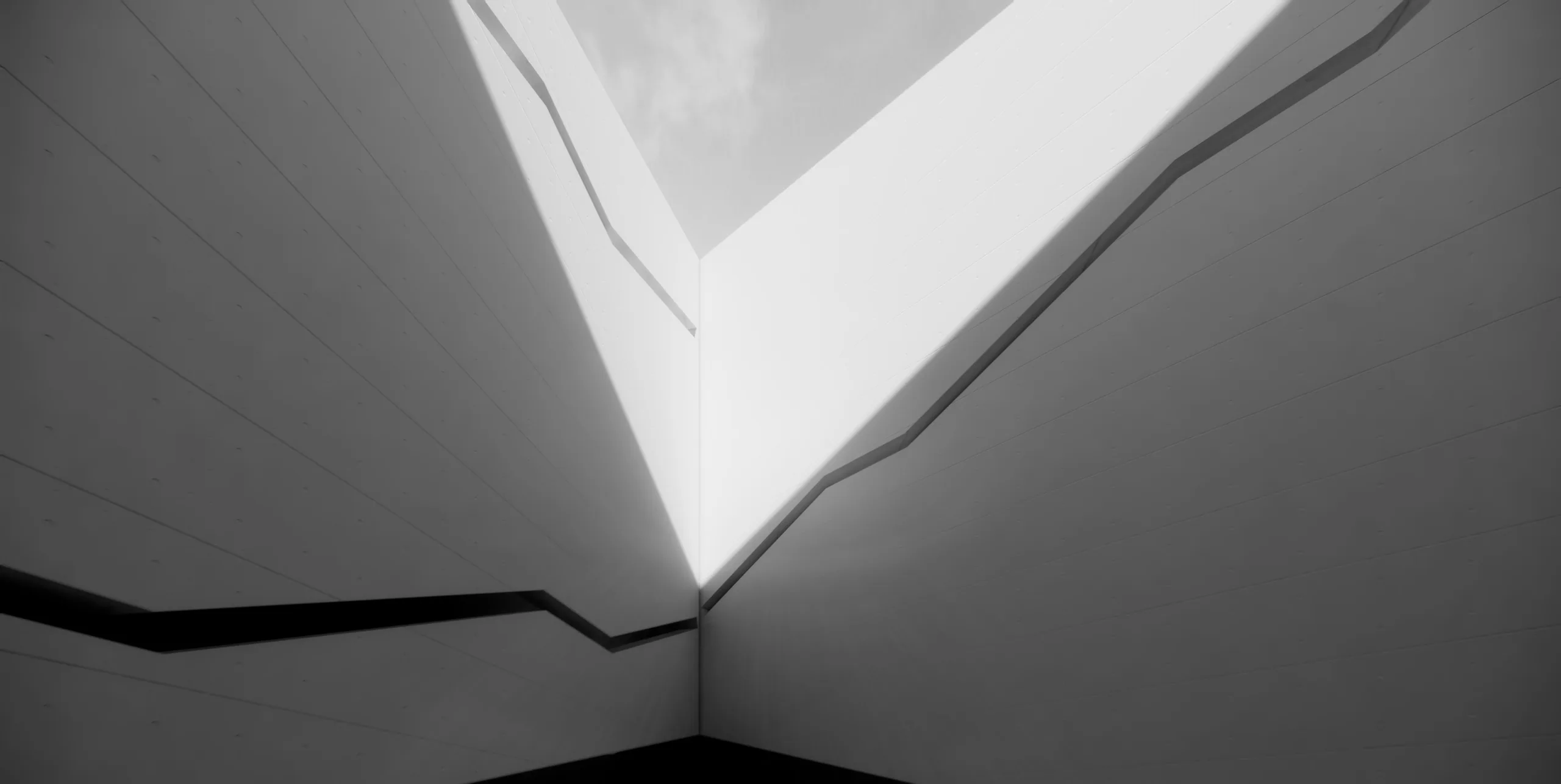 In Silence: Triangular hub: the skylight
