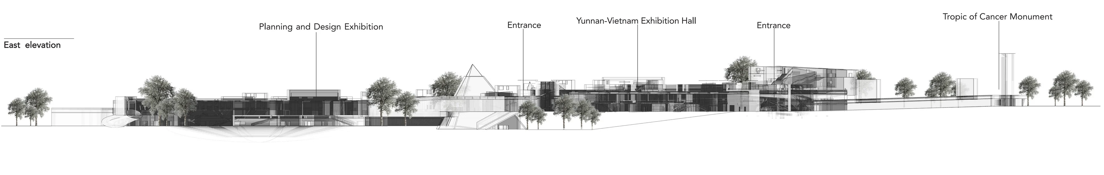 In Silence: East elevation