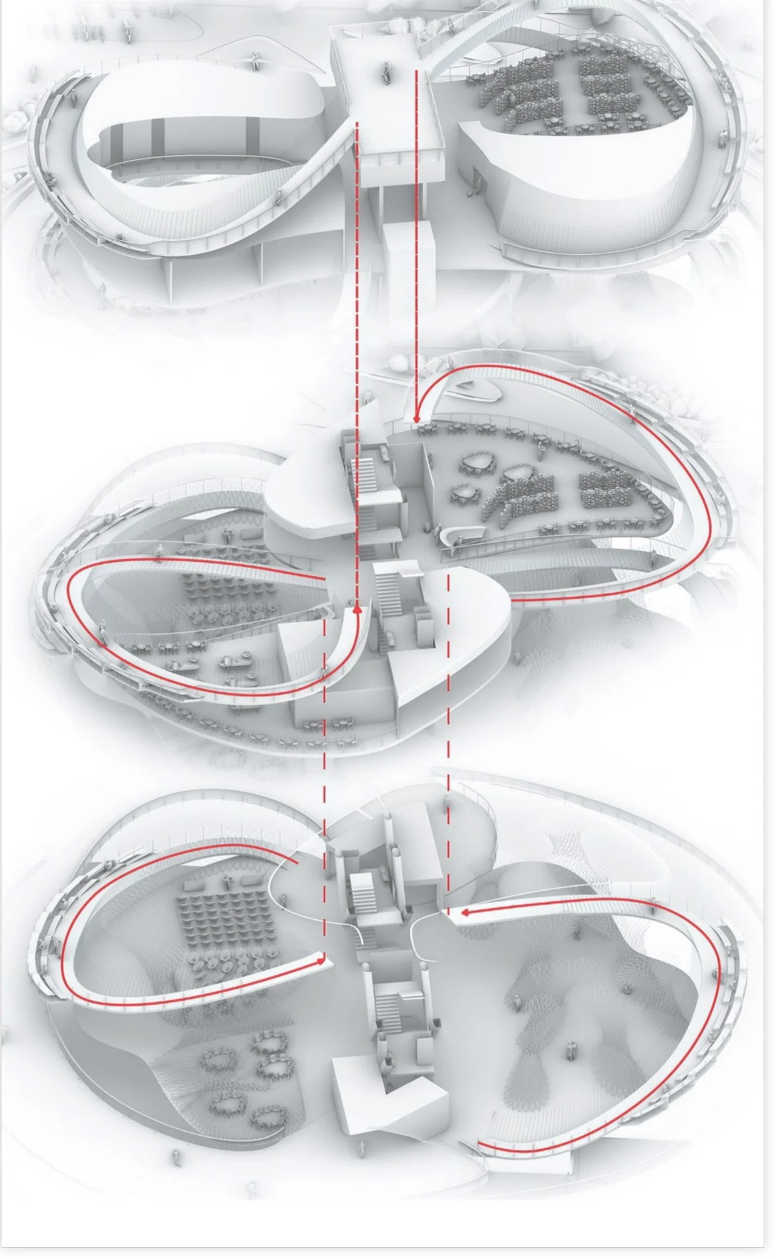 Rotatin: Vertical circulation formed by the "Youchun"