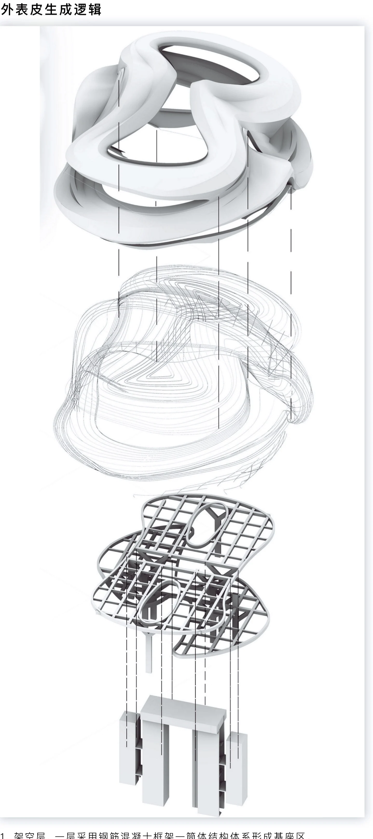 Rotatin: Outer skin: exploded structure