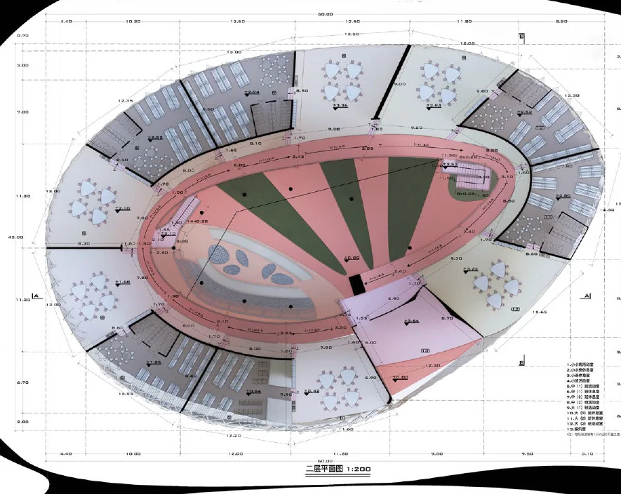 Runin: Second floor plan 1:200