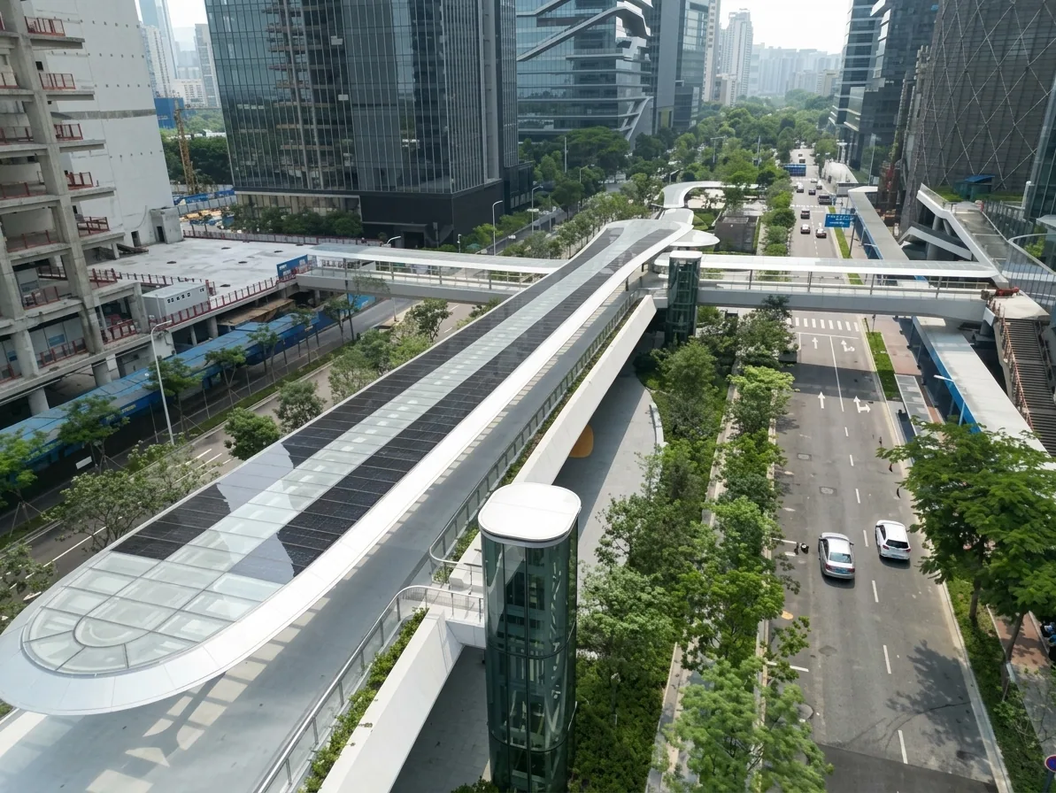 Shenzhen Bay Cultural Center: Central Axis Connecting Bridge