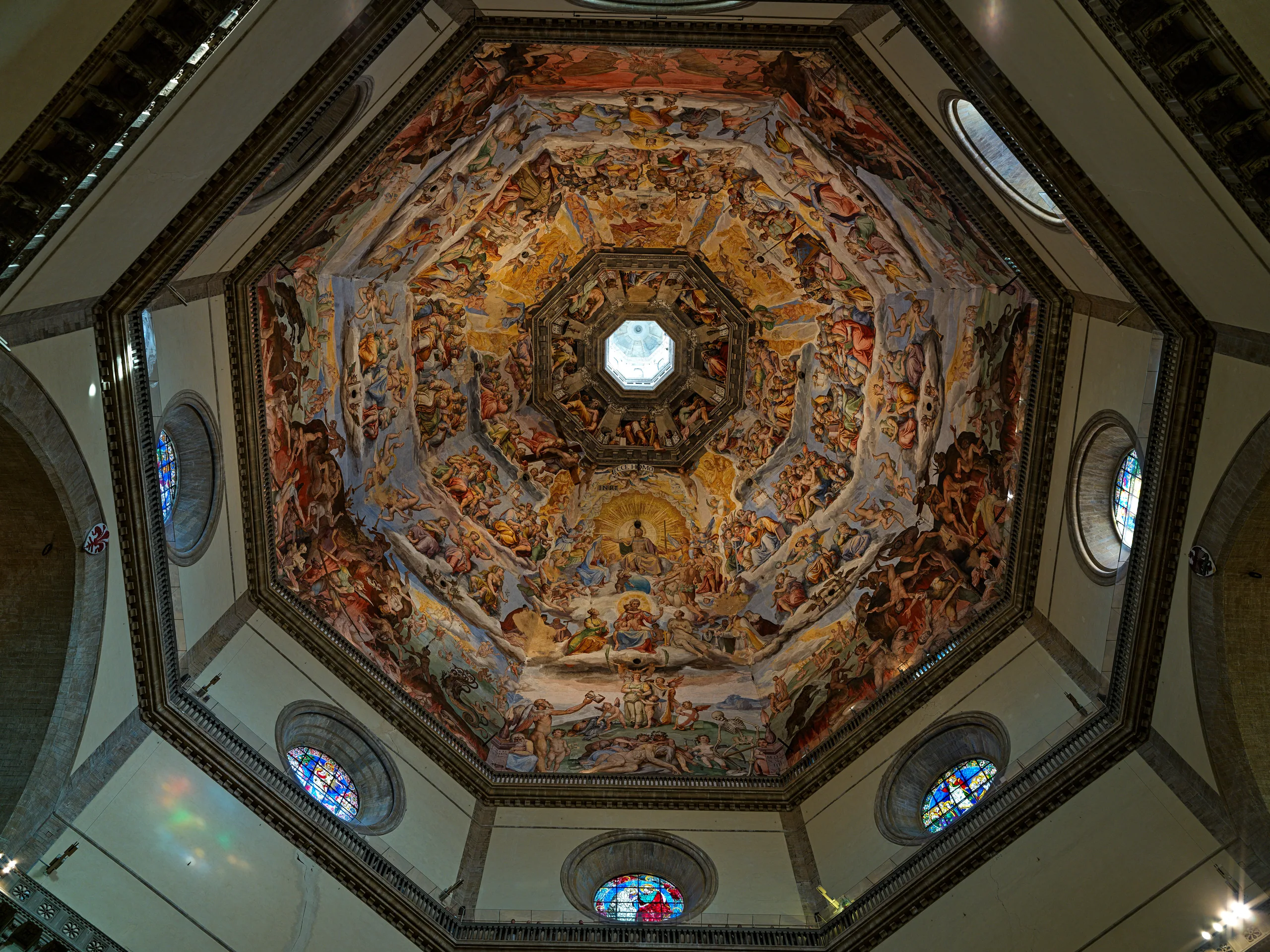 Venice and Florence: The dome of the cathedral, inside