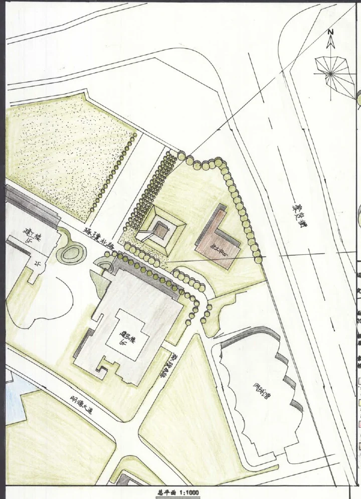 Yin: Site plan 1:1000