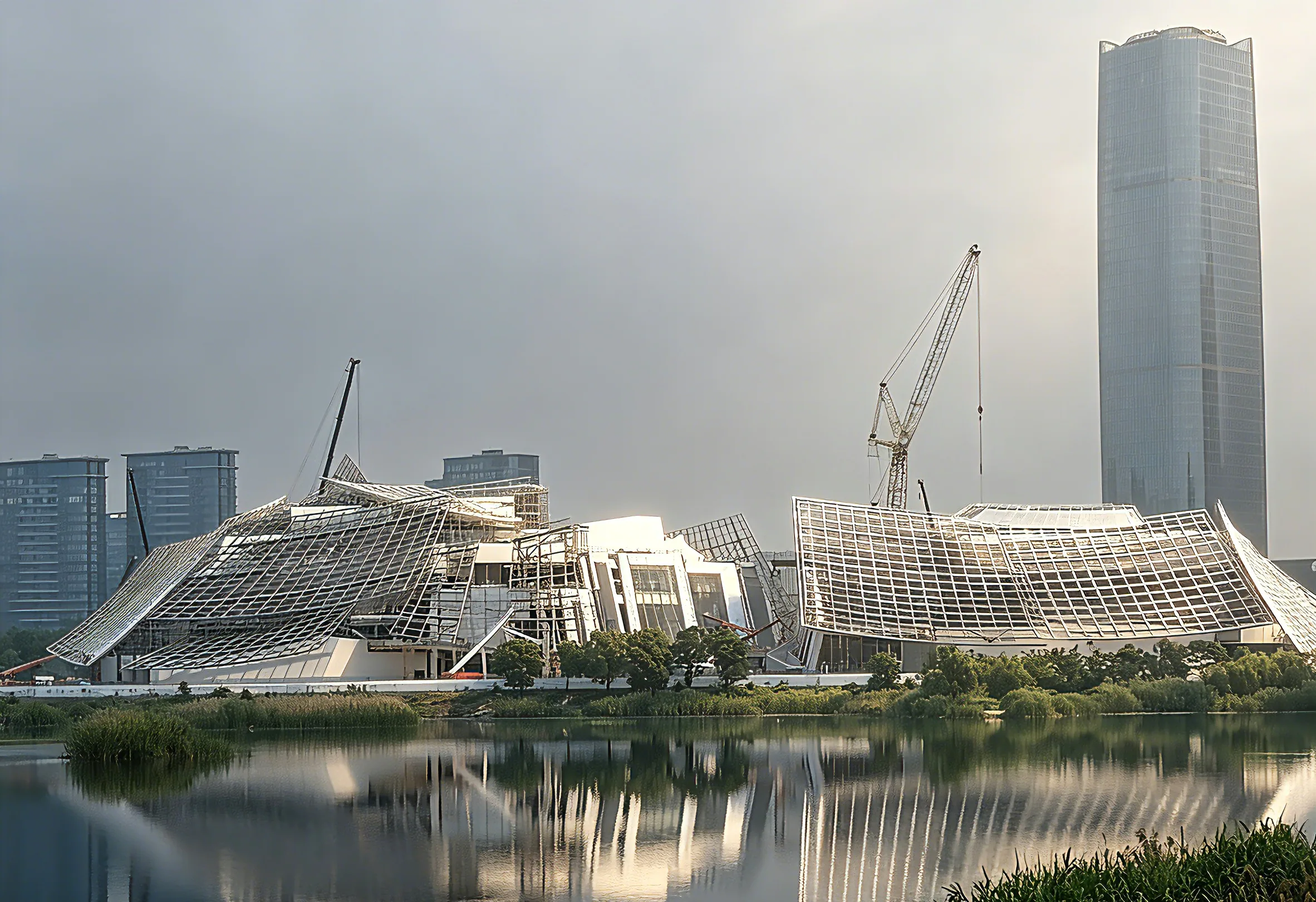 Yiwu Grand Theater: Exterior