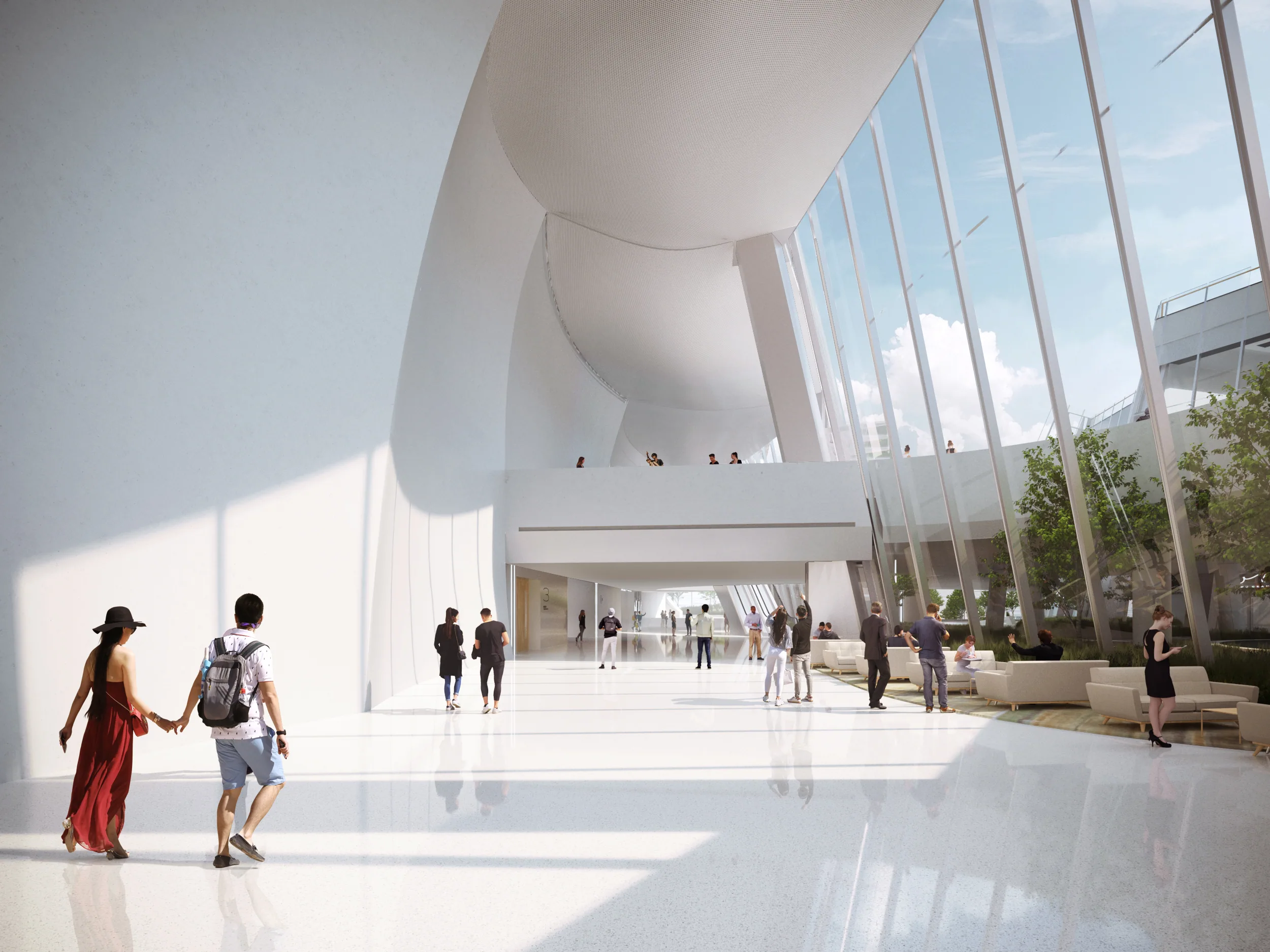 Yiwu Grand Theater: Conference Hall Lobby